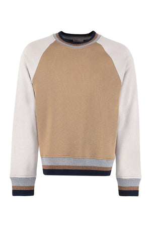 Cotton crew-neck sweatshirt-0